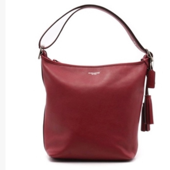 Coach Handbags - COACH LEGACY RED DUFFEL BAG
